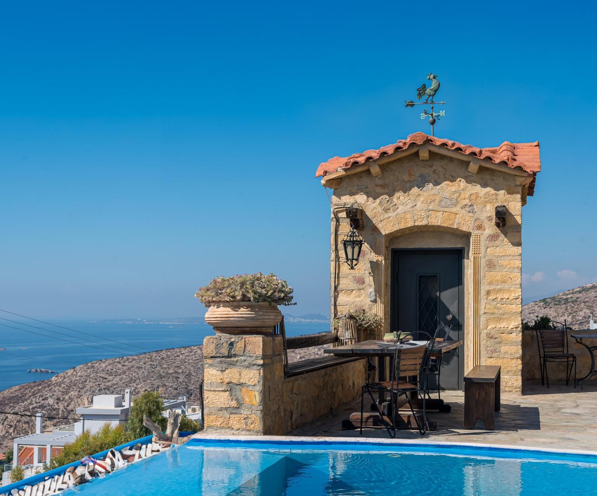 Four Seasons Stonework Castle Villa Lagonisi Dış mekan fotoğraf