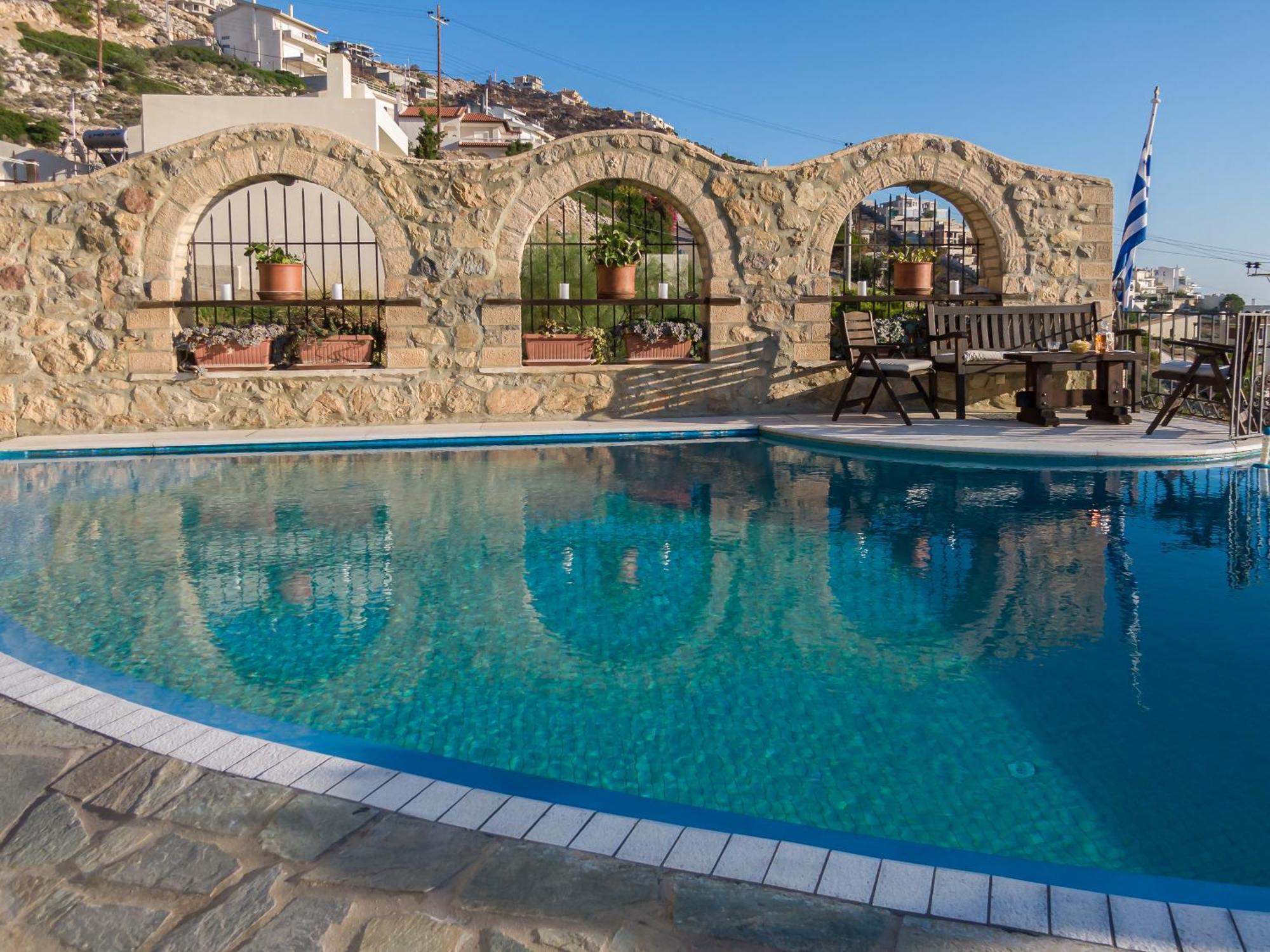 Four Seasons Stonework Castle Villa Lagonisi Dış mekan fotoğraf